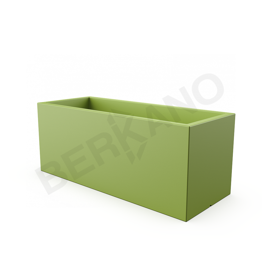 Кашпо Cubric 150*60 DB зеленого цвета - фото 1