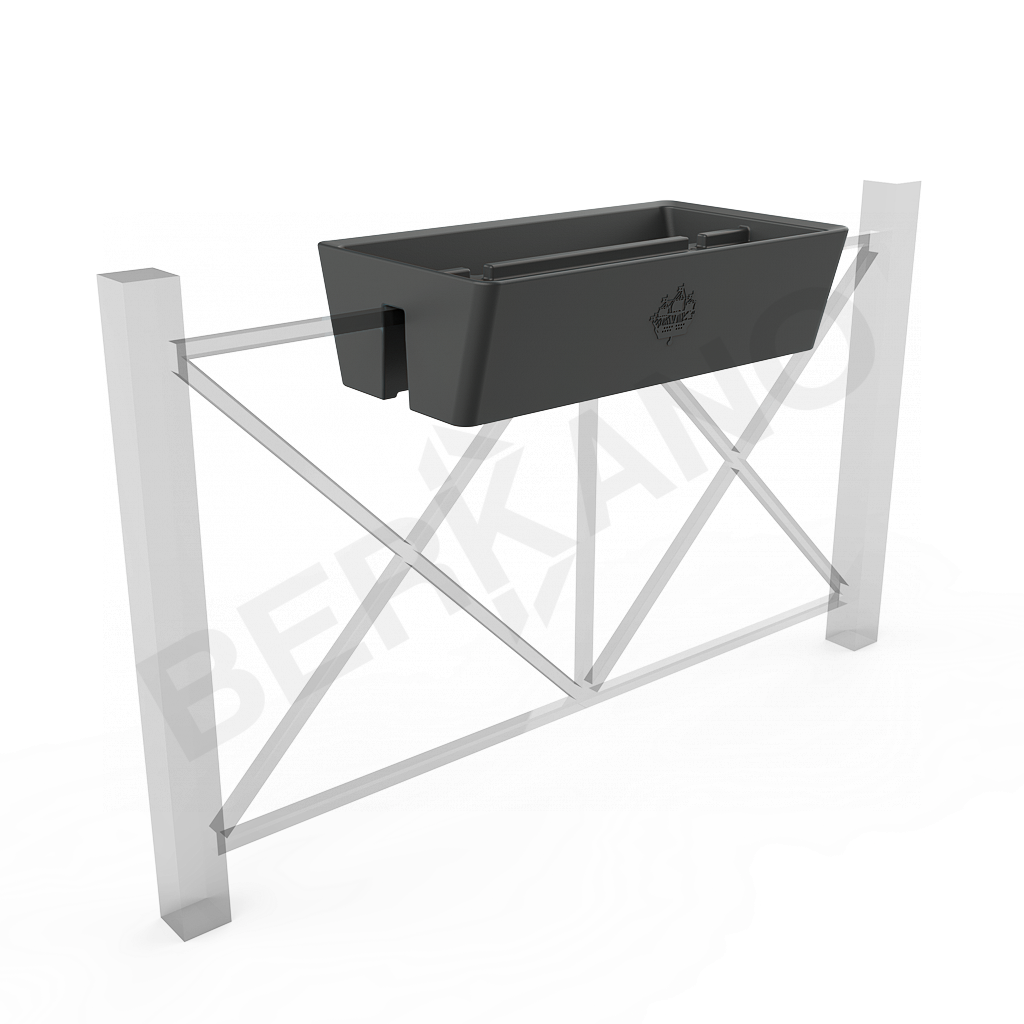 Кашпо Pabellon 27 графитового цвета - фото 1