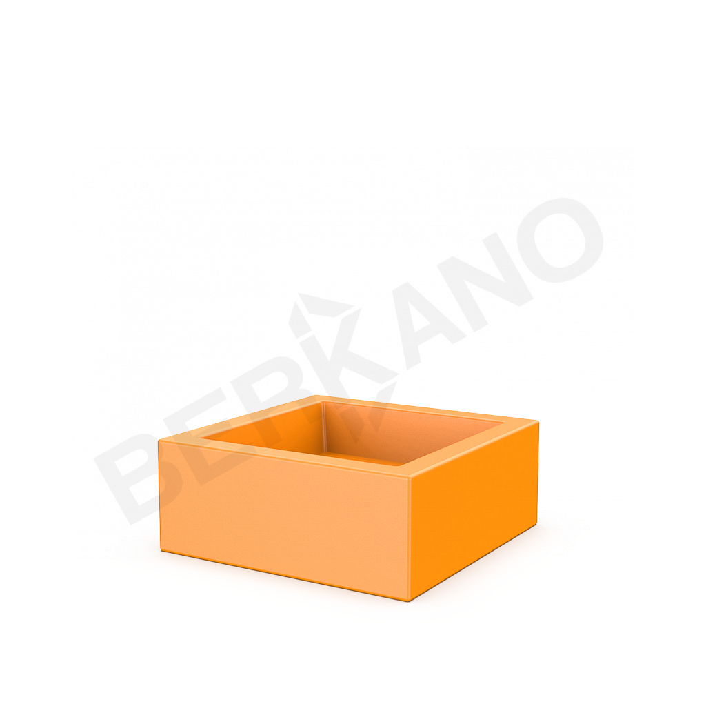 Кашпо Quarter 20 оранжевого цвета - фото 1