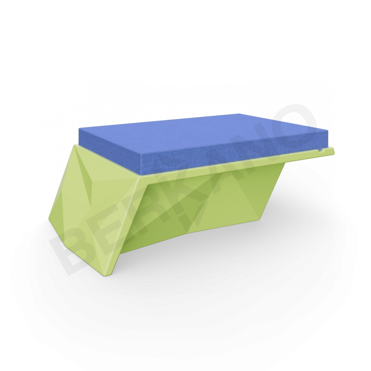 Угловой модуль Quaro с подушками зеленого цвета / аксессуар темно-синего цвета - фото 1