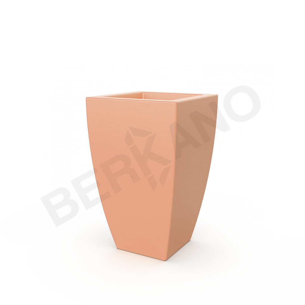 Кашпо Tenero 65 терракотового цвета - фото 1