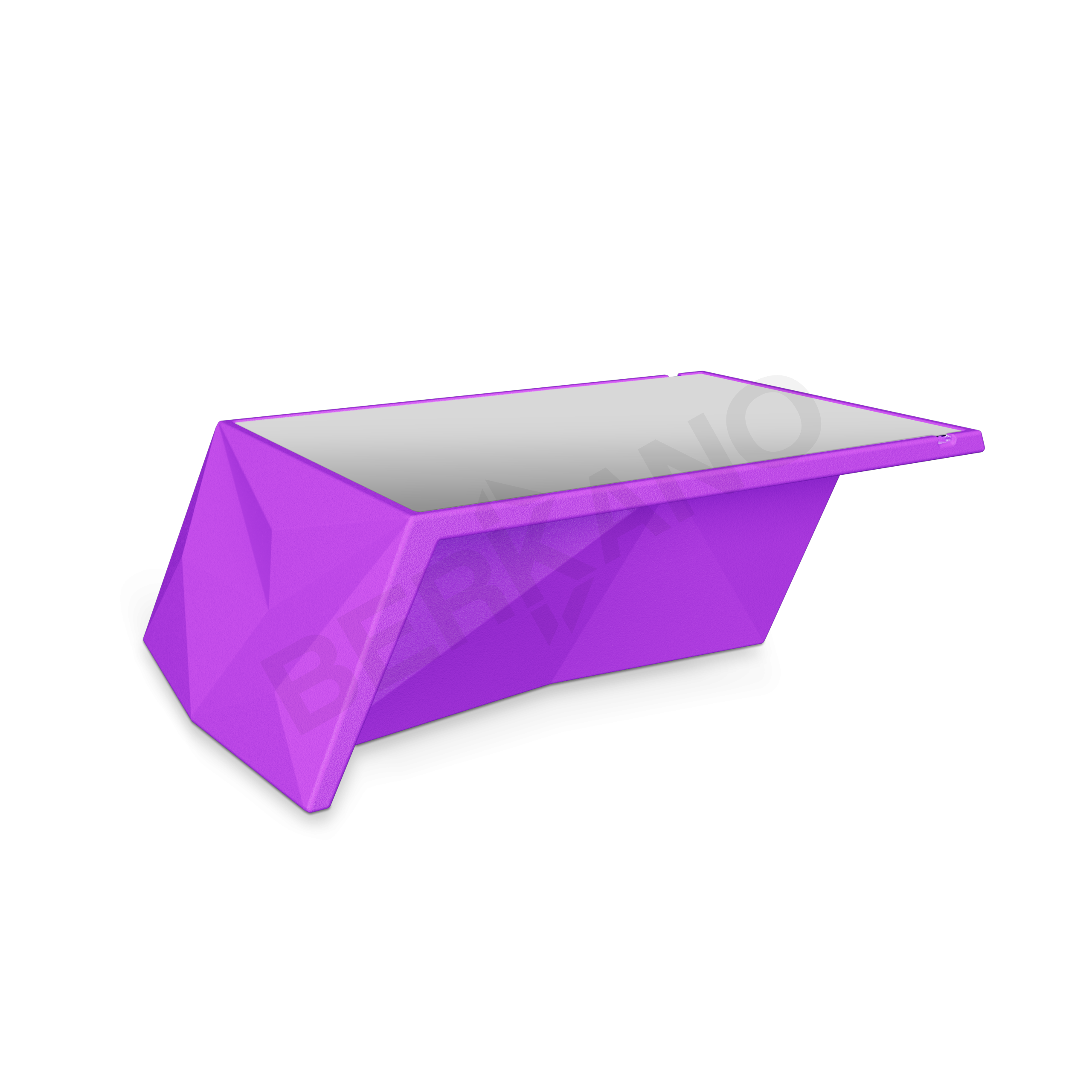 Стол Quaro со стеклом сиреневого цвета - фото 1