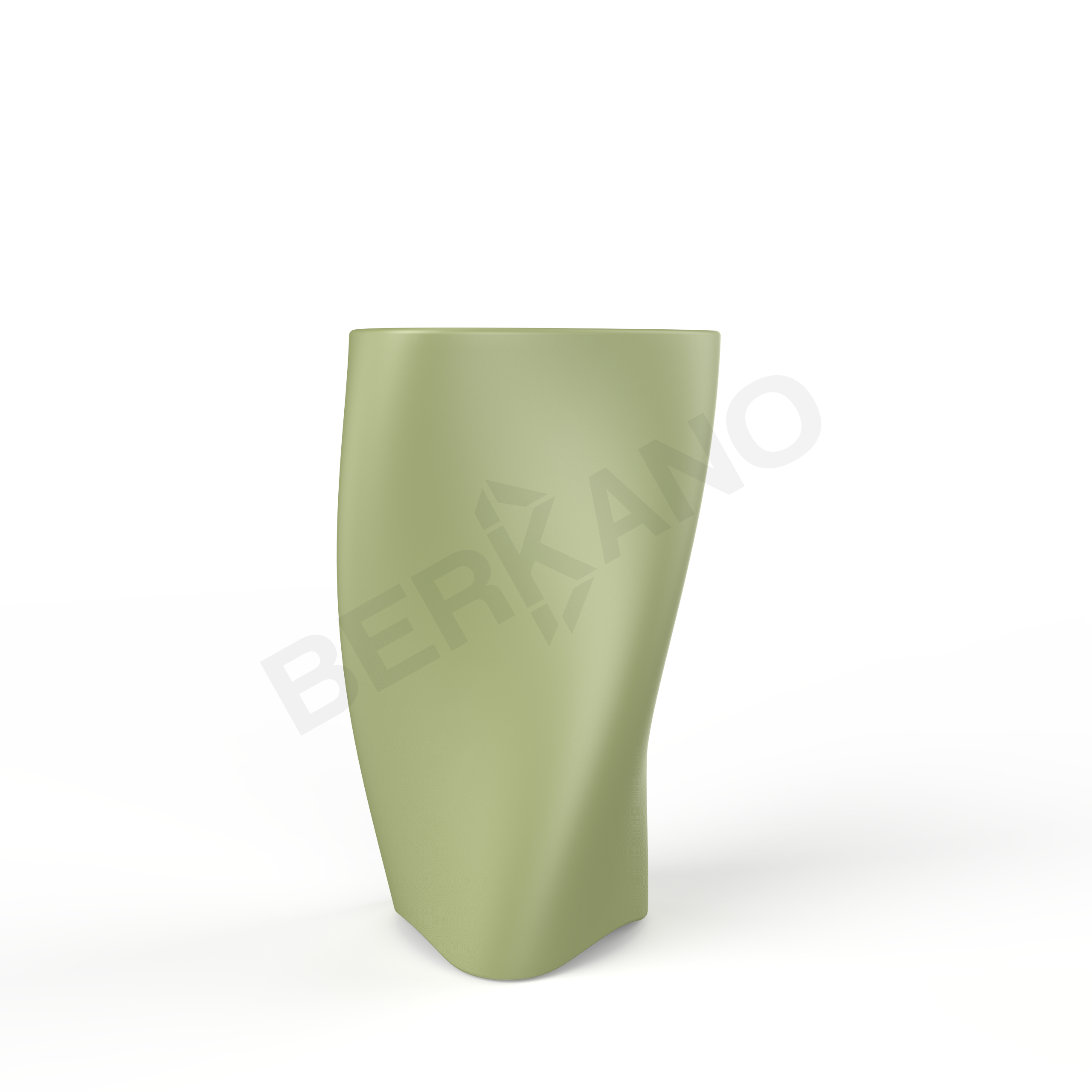 Кашпо Twist 108 DB темно-зеленого цвета - фото 1