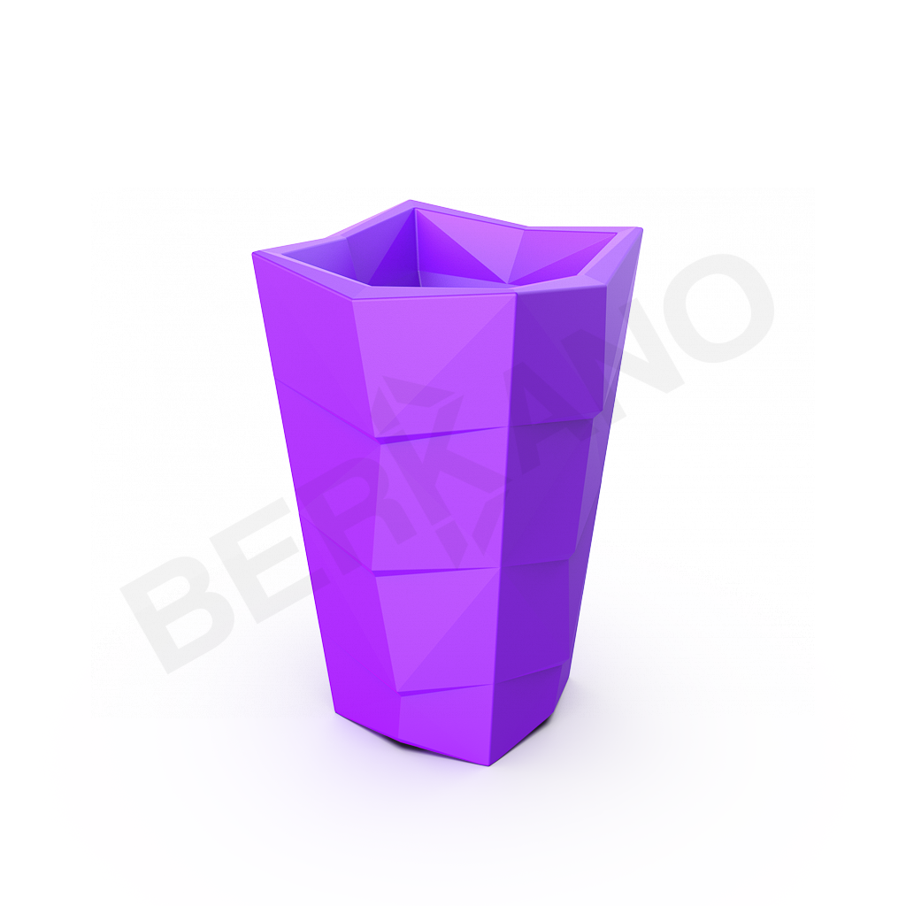 Кашпо Agava 100 сиреневого цвета - фото 1