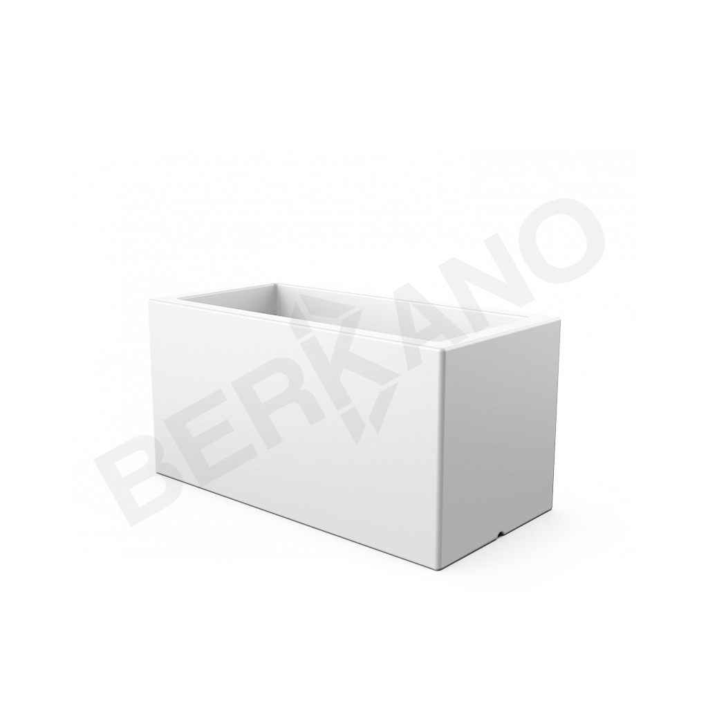 Кашпо Cubric 40*100 DB белого цвета