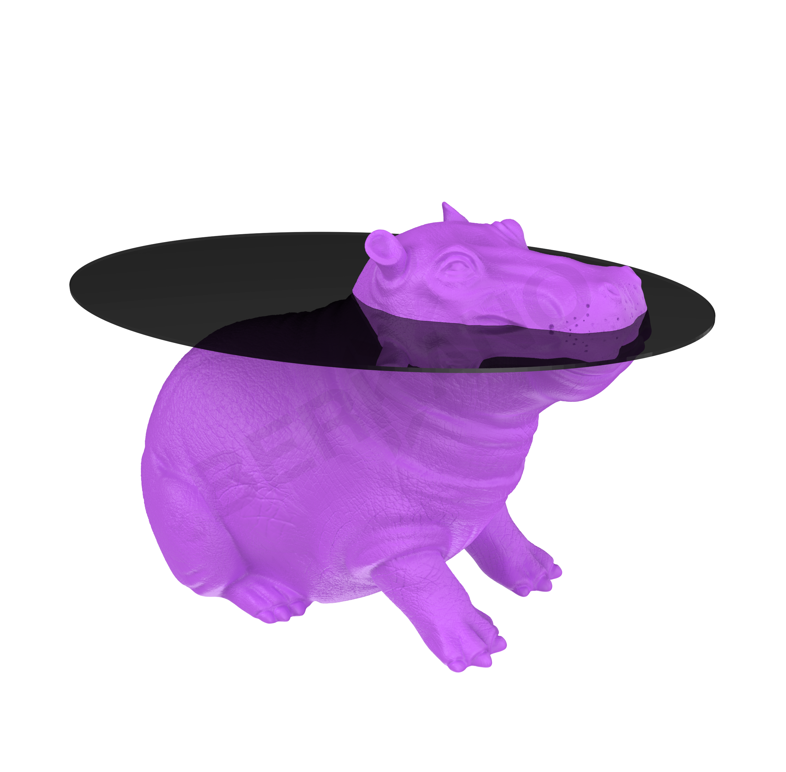 Стол HIPPO сиреневого цвета - фото 1