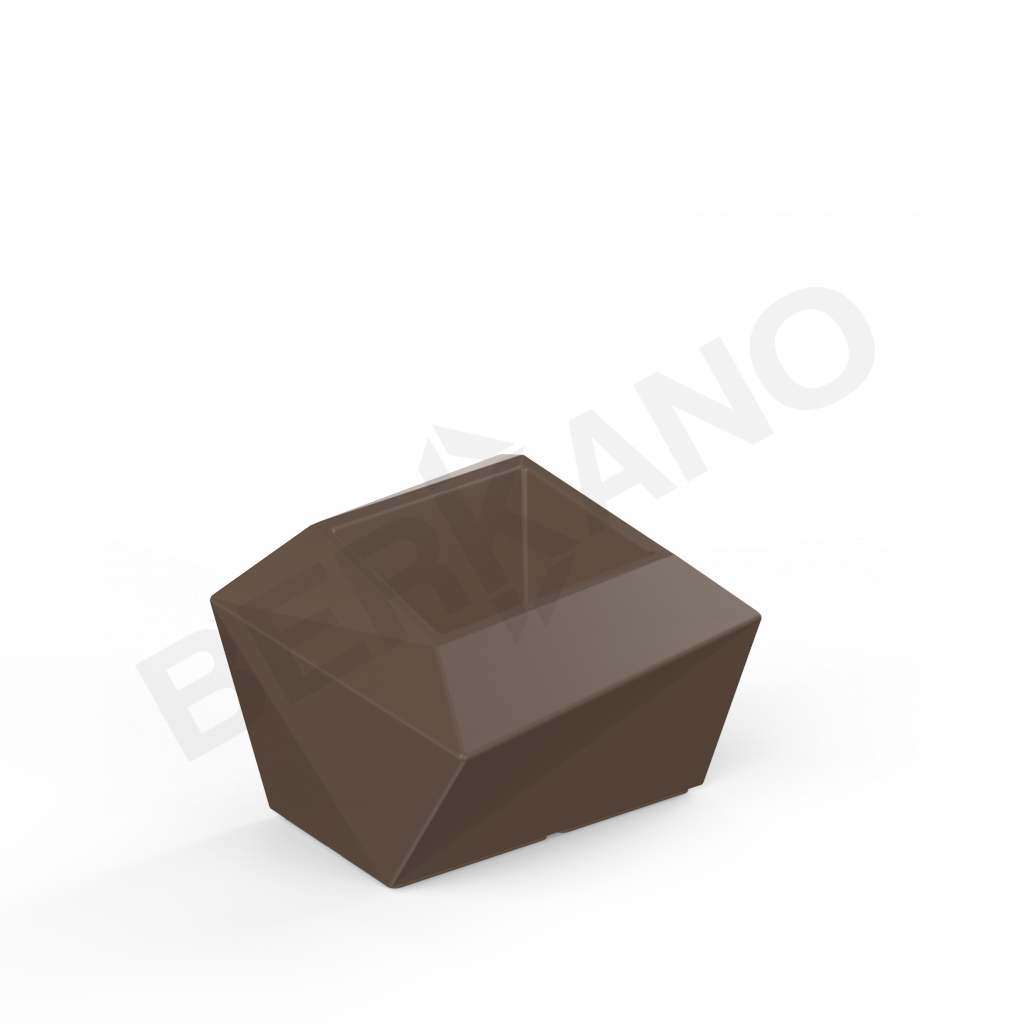 Кашпо Quaro S кофейного цвета - фото 1