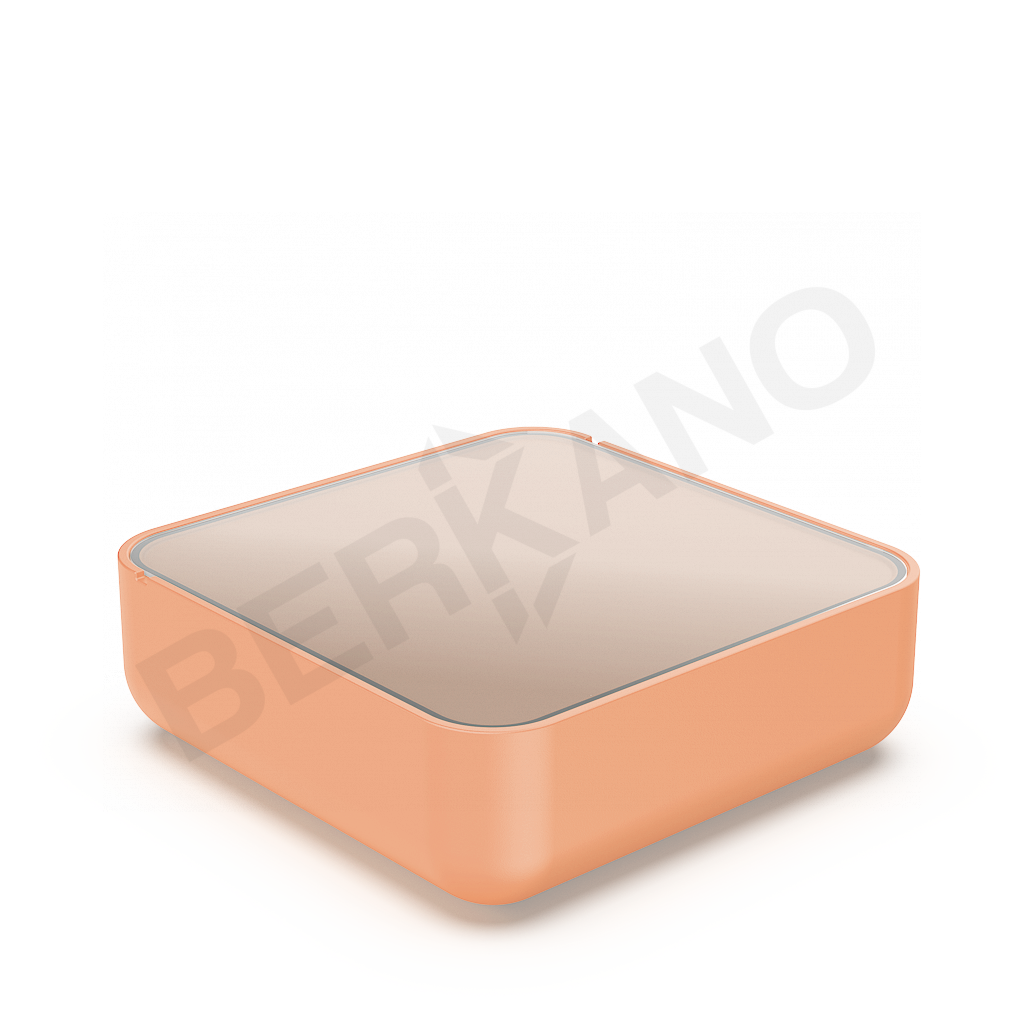 Стол Grace с стеклом терракотового цвета - фото 1