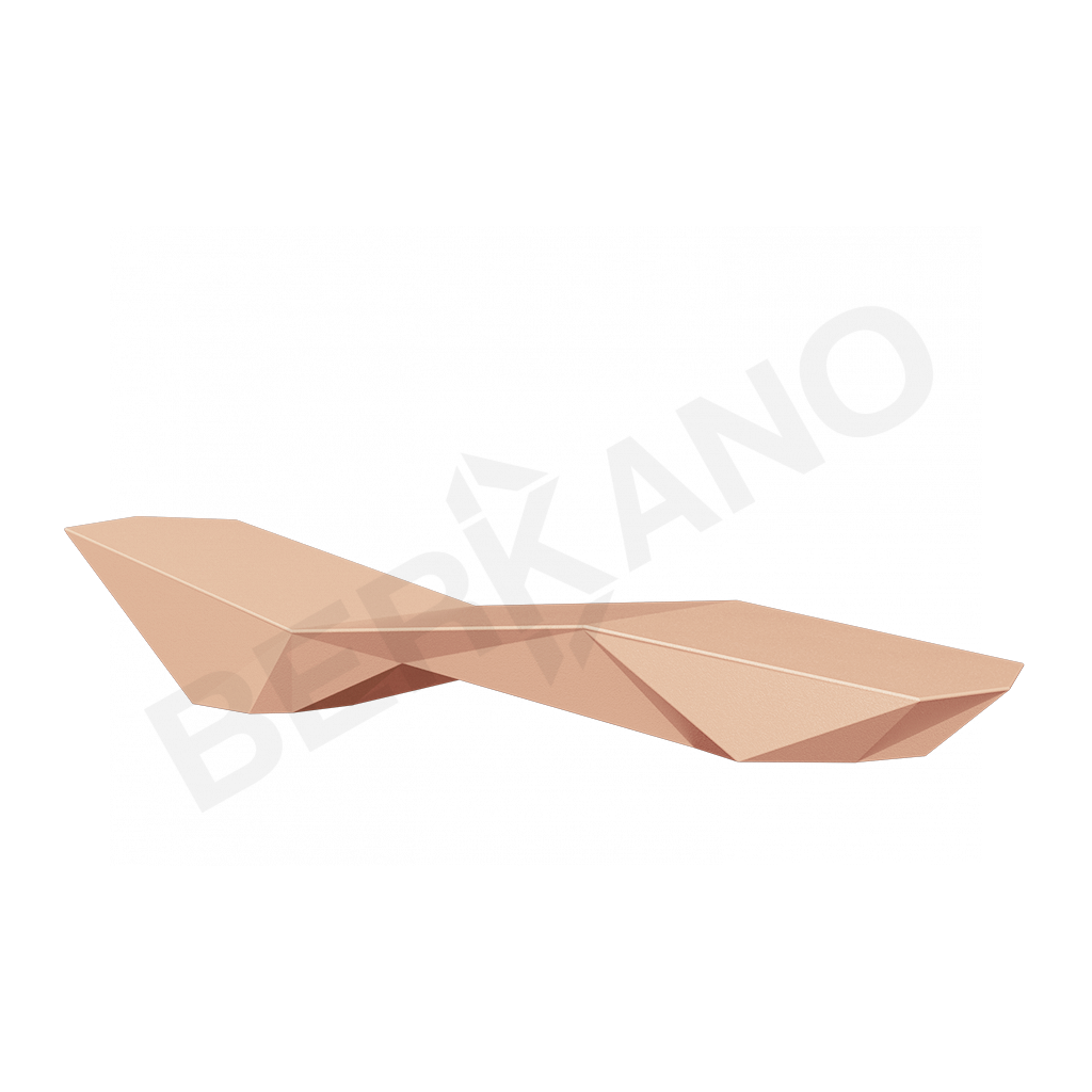 Шезлонг Quaro без подушек терракотового цвета - фото 1