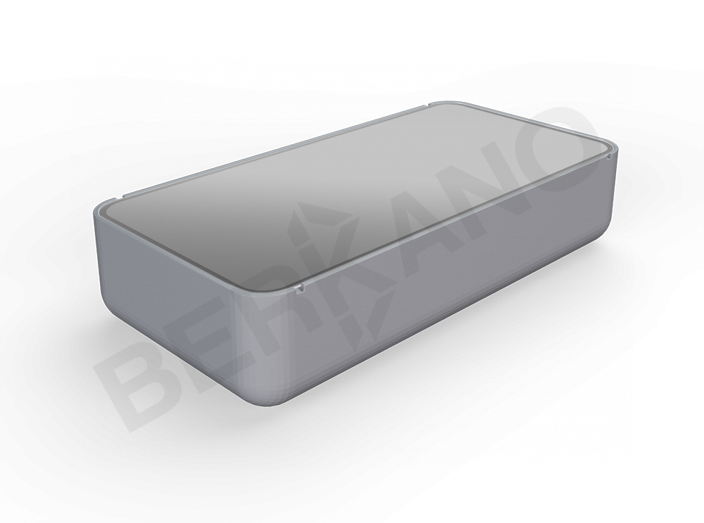 Стол Grace средний со стеклом графитового цвета - фото 1