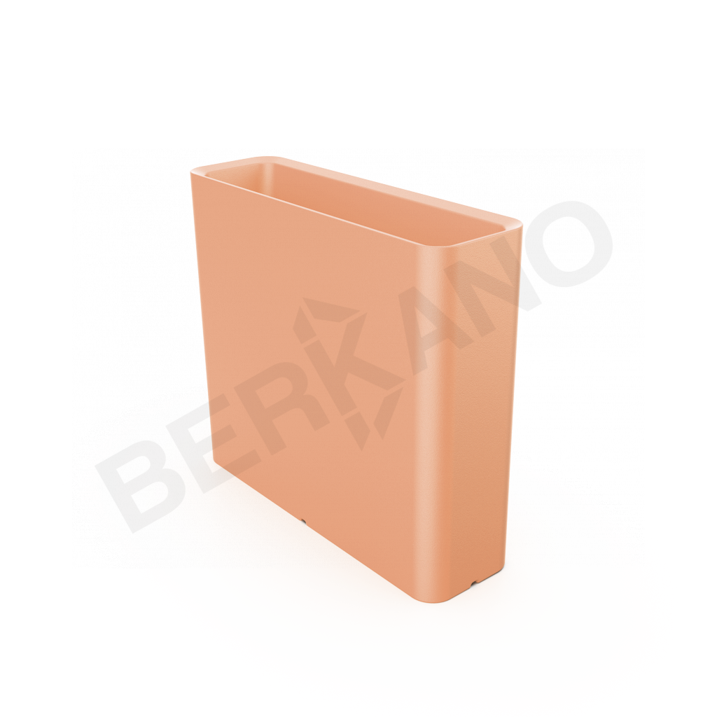 Кашпо Vittorio 80 DB терракотового цвета - фото 1