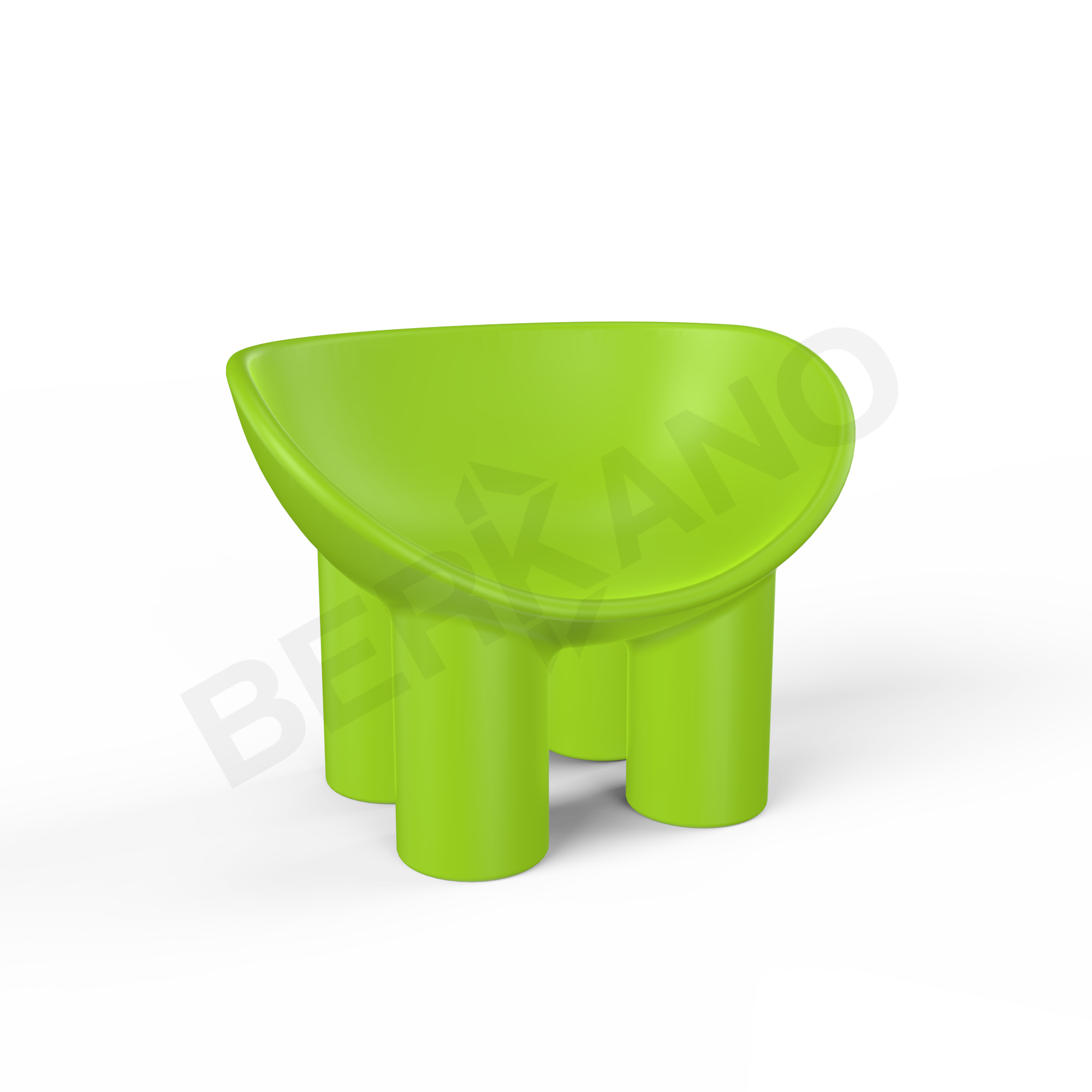 Кресло SLON Kids зеленого цвета - фото 1