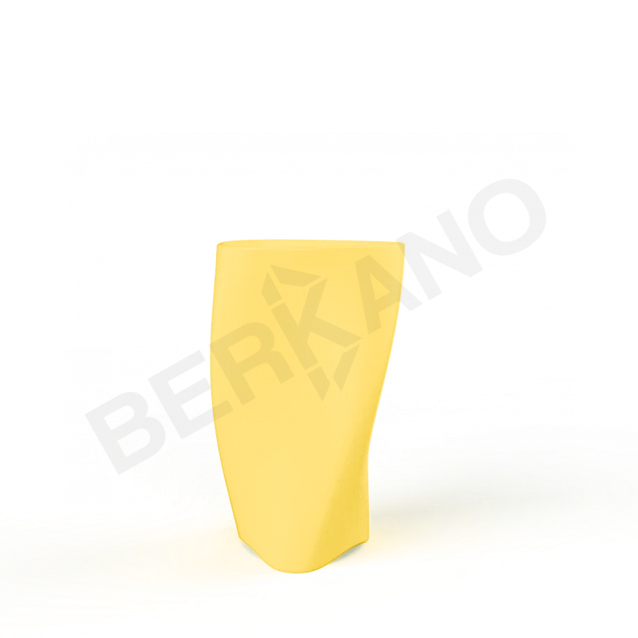 Кашпо Twist 90 DB желтого цвета - фото 1