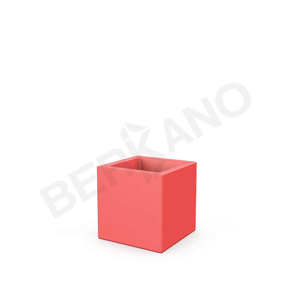 Кашпо Quarter 30 DB красного цвета - фото 1