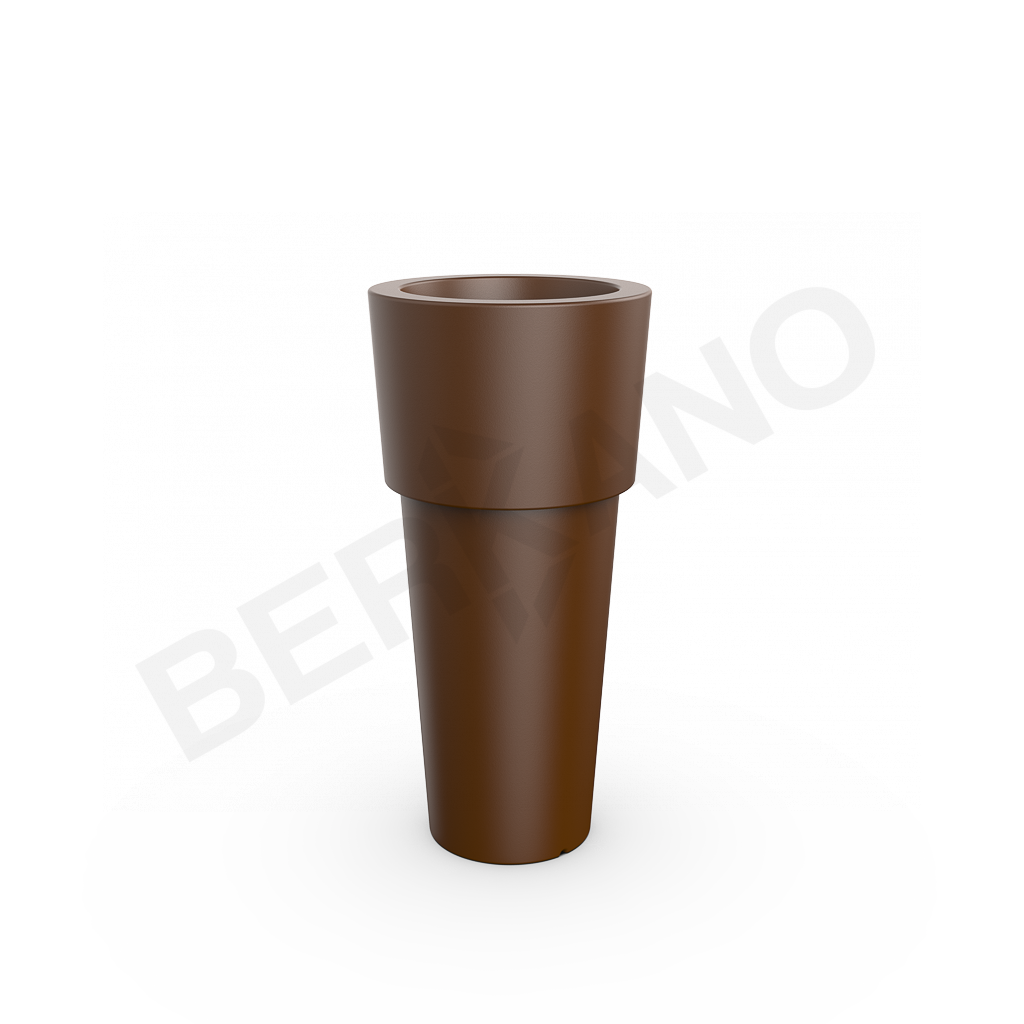 Кашпо Ray 100 DB коричневого цвета - фото 1