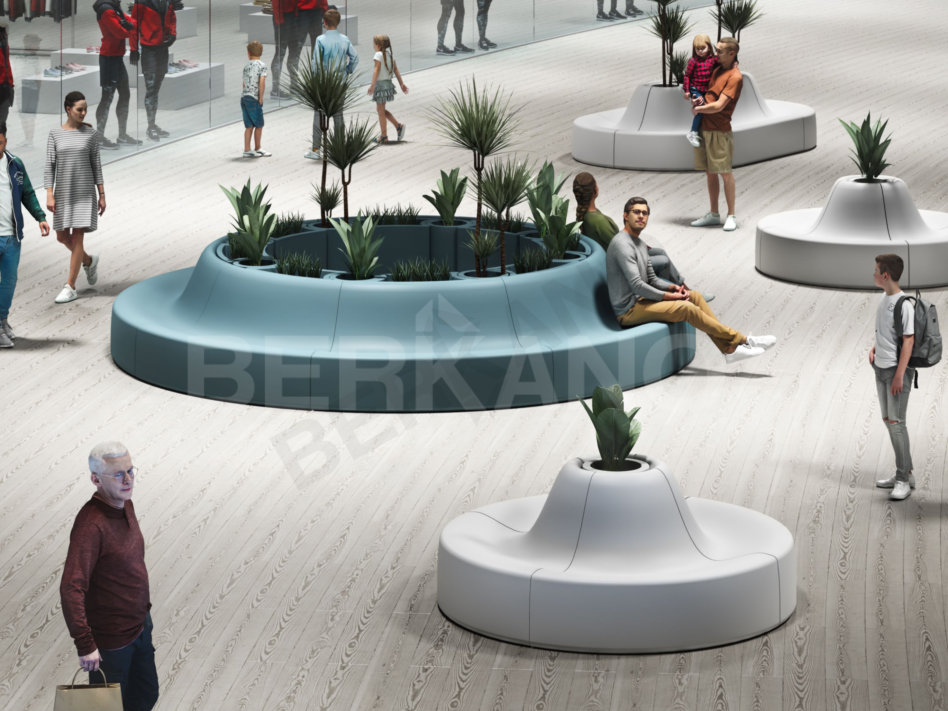 Диван Smoov Corner M Blue Pine - фото 5