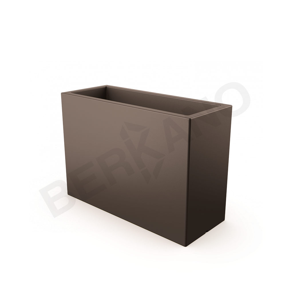 Кашпо Cubric 100*70 DB кофейного цвета - фото 1
