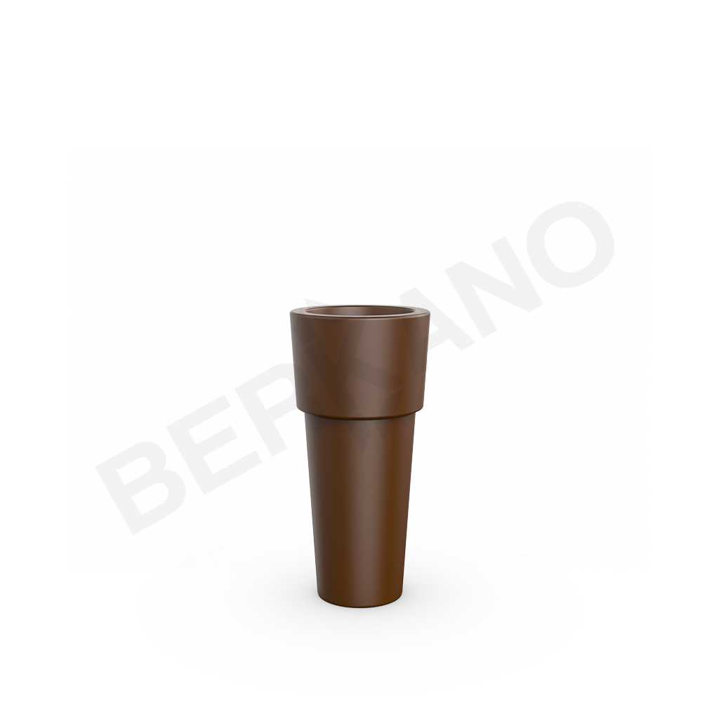 Кашпо Ray 60 DB коричневого цвета - фото 1