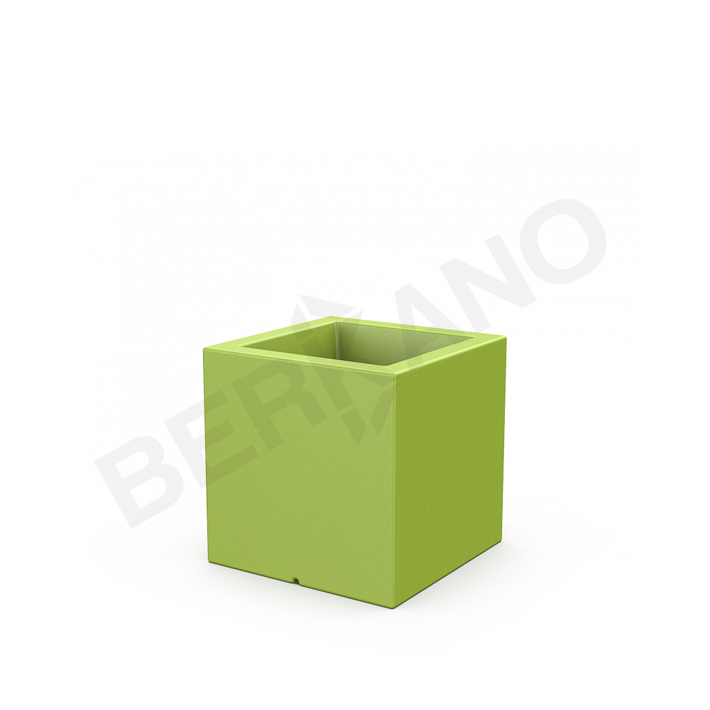 Кашпо Quarter 40 DB зеленого цвета - фото 1