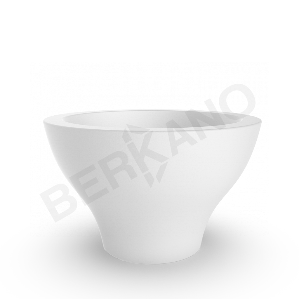 Кашпо Vetro 75 DB белого цвета - фото 1