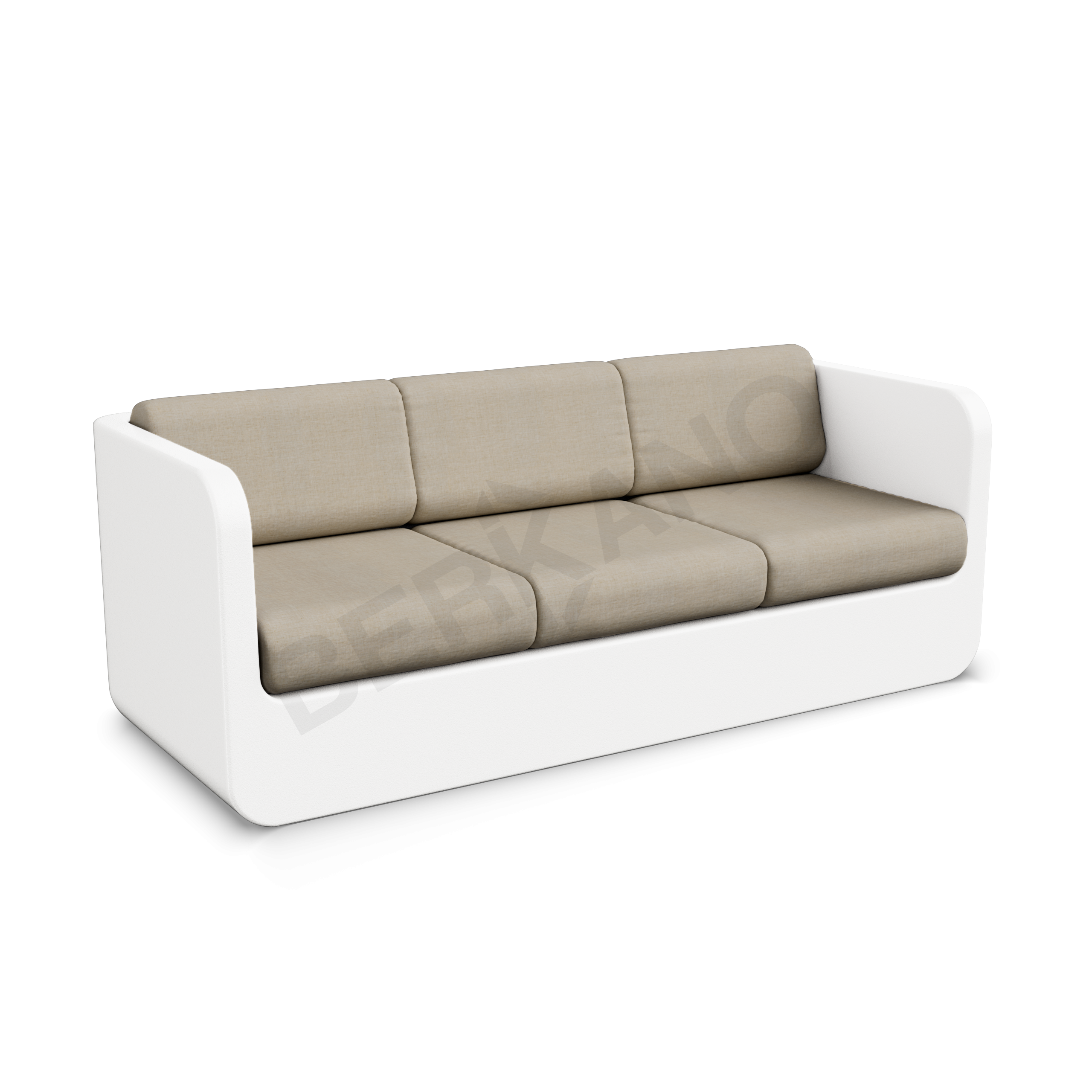 Диван Grace с подушками белого цвета / аксессуар бежевого цвета