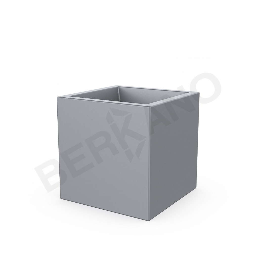 Кашпо Quarter 60 DB серого цвета - фото 1