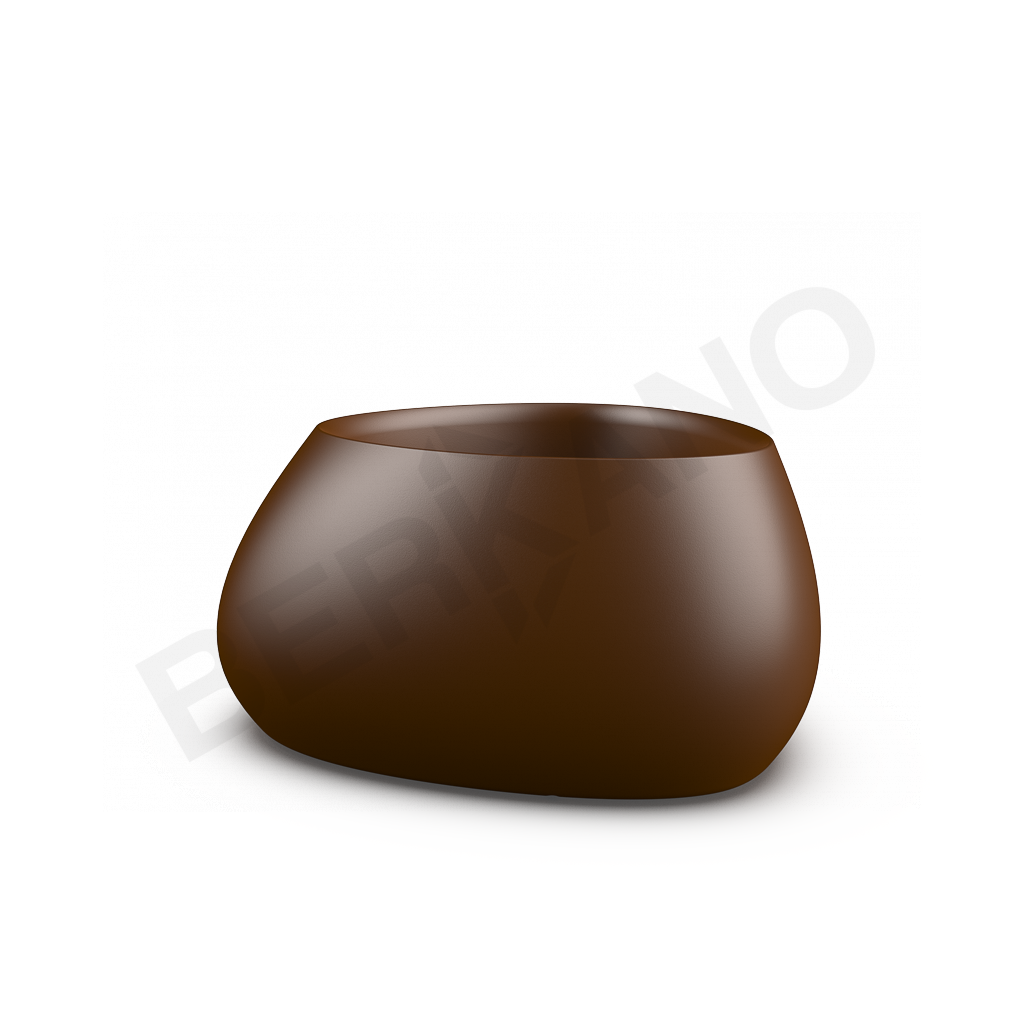 Кашпо Bend 60 DB коричневого цвета - фото 1