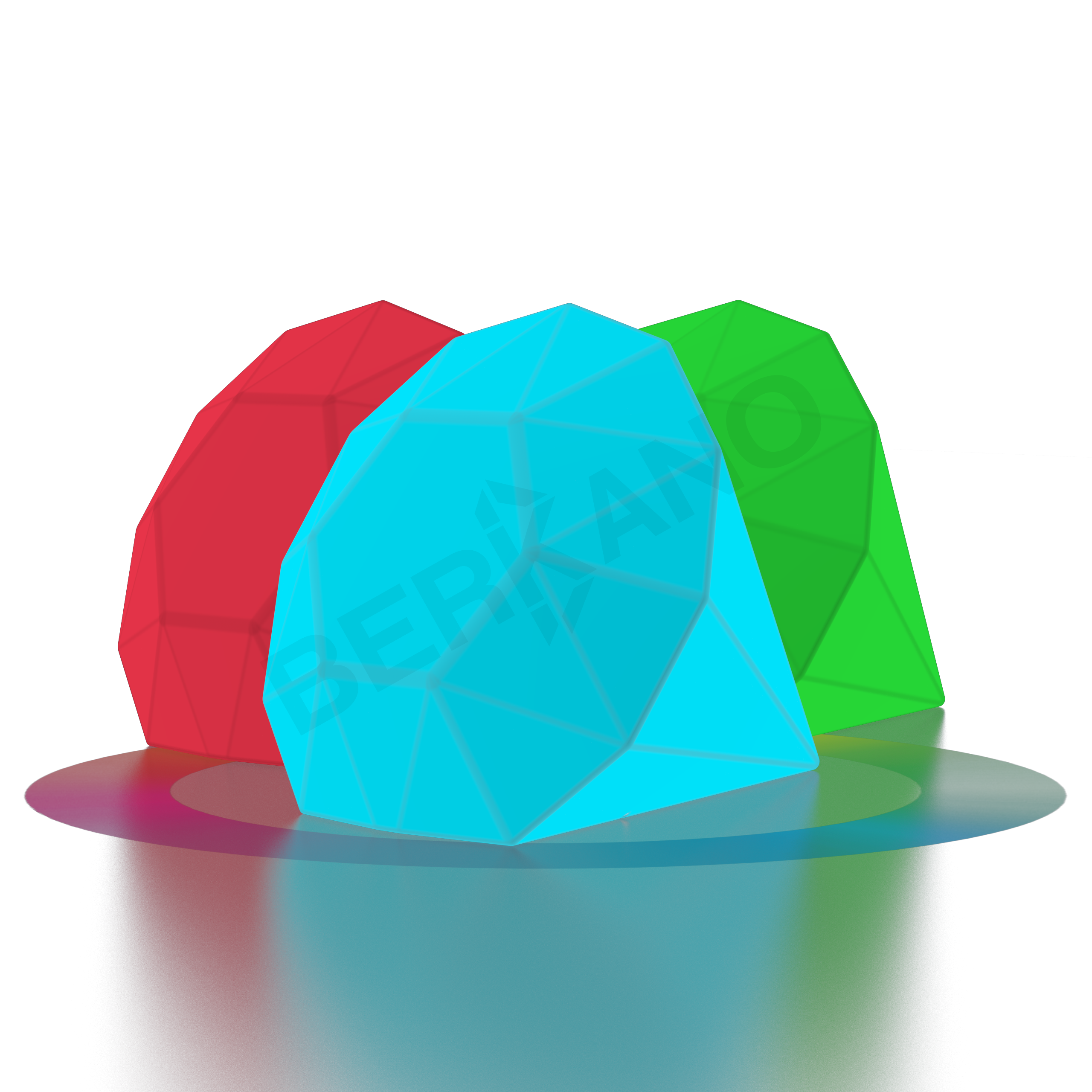 Светильник Diamond 68 белого цвета RGB - фото 2