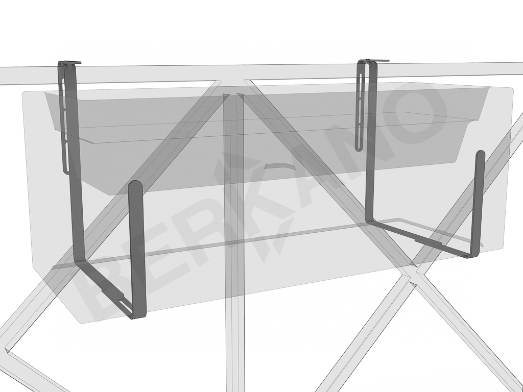 Комплект для крепления кашпо к перилам - фото 2