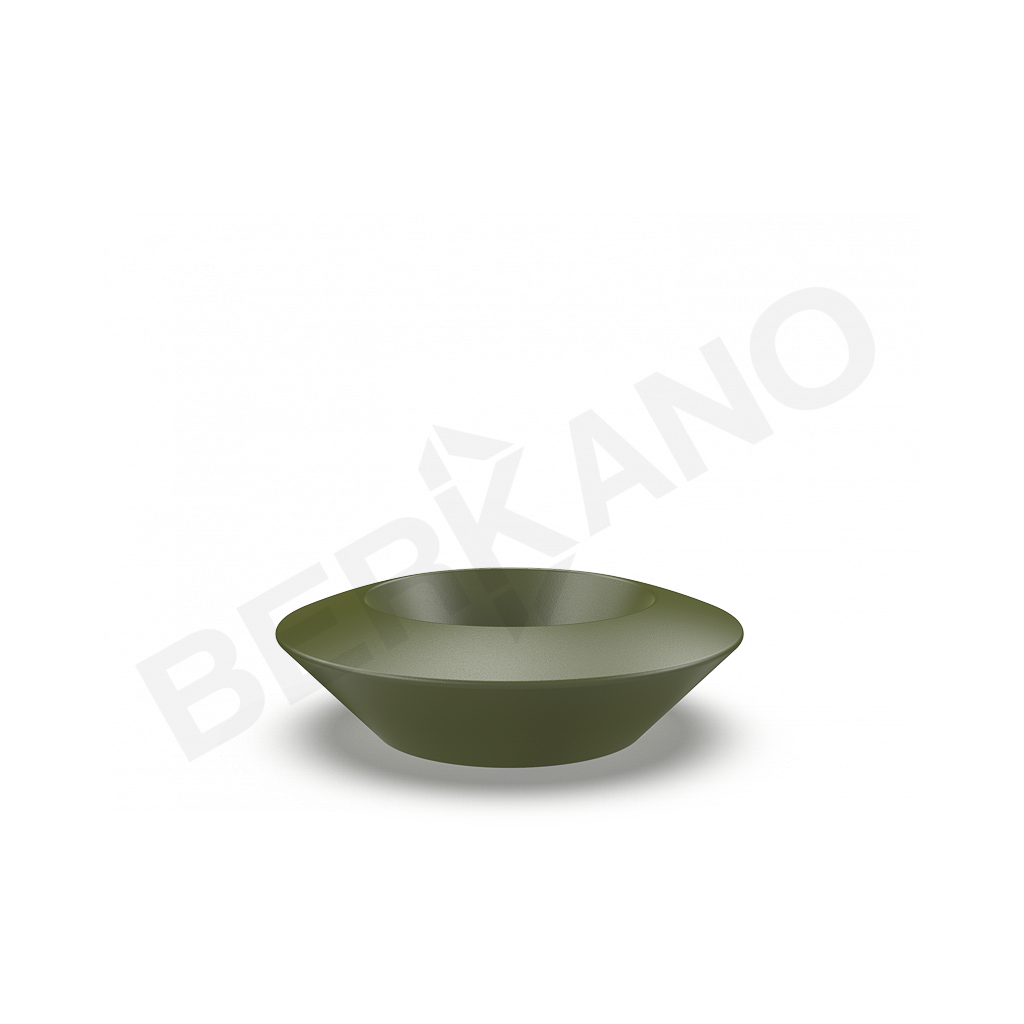 Кашпо Scodella 60 DB темно-зеленого цвета - фото 1