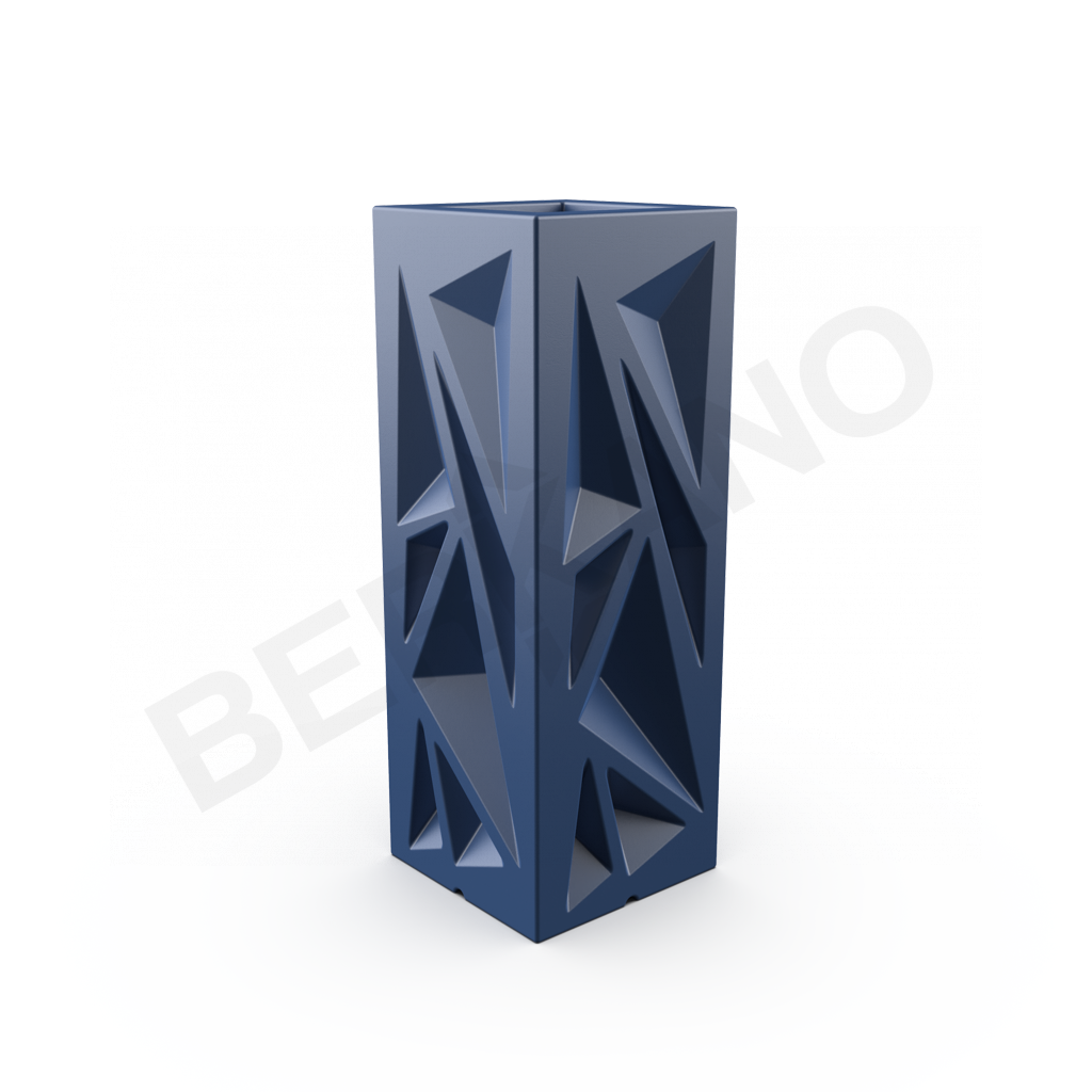 Кашпо Icelandic Vertical DB синего цвета - фото 1