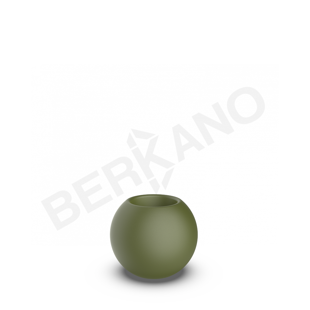 Кашпо Terra 30 темно-зеленого цвета - фото 1