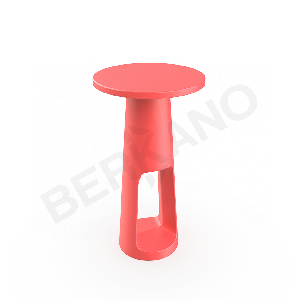 Стол антивандальный Cosmopolitan красного цвета - фото 1