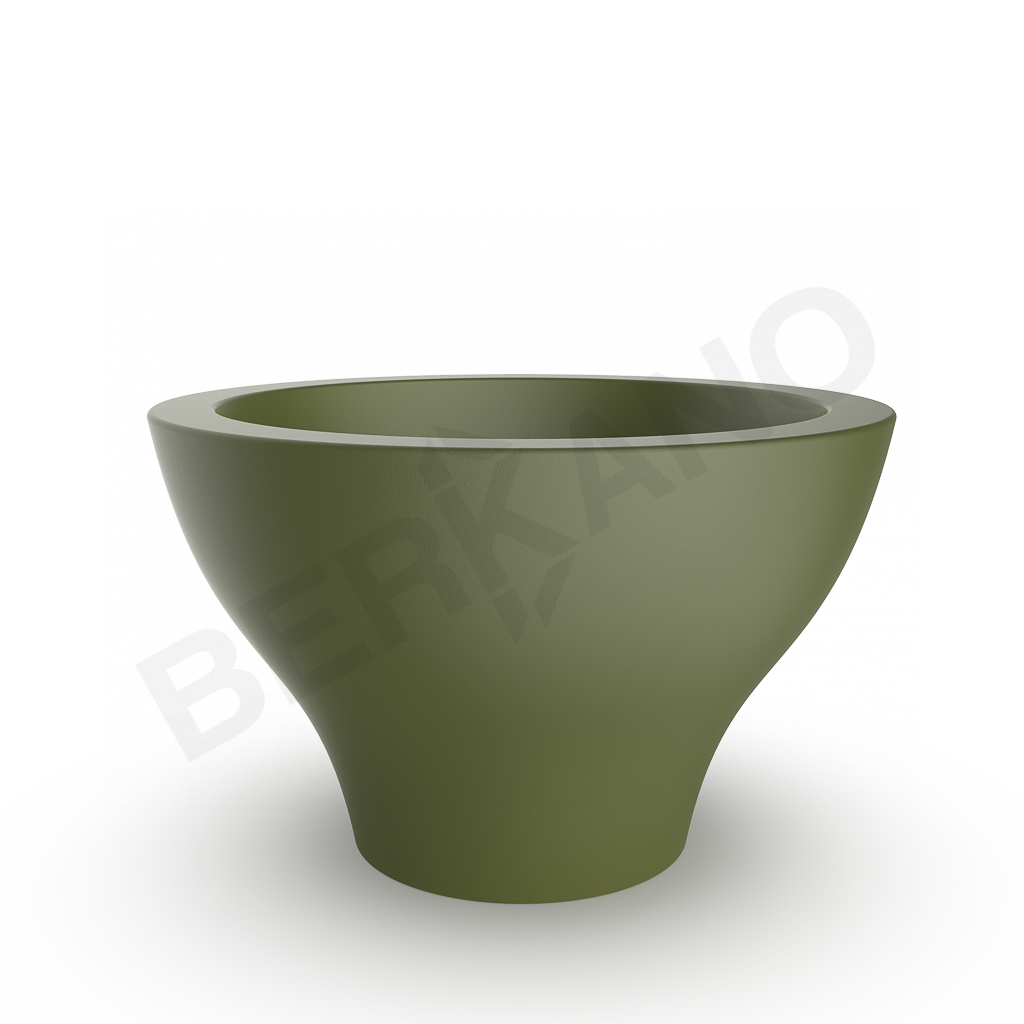 Кашпо Vetro 75 DB темно-зеленого цвета - фото 1