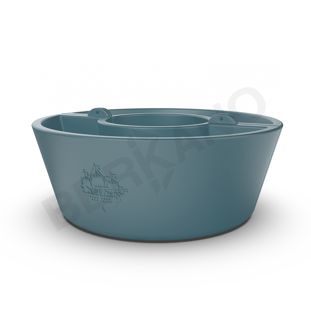 Кашпо Neva 30 бирюзового цвета - фото 1