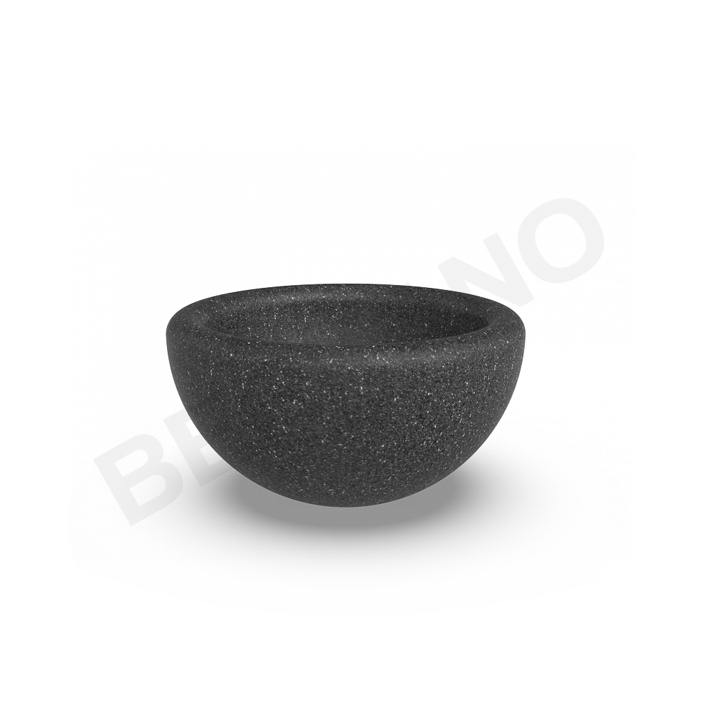 Кашпо Segmento 30 DB цвета черный гранит - фото 1