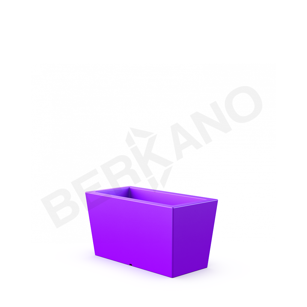 Кашпо Trapezio 42H сиреневого цвета - фото 1