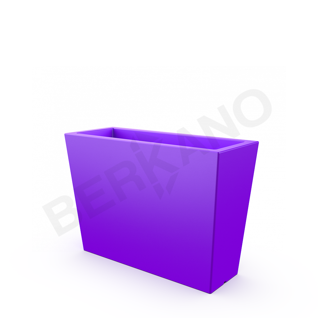 Кашпо Trapezio 70H DB сиреневого цвета - фото 1