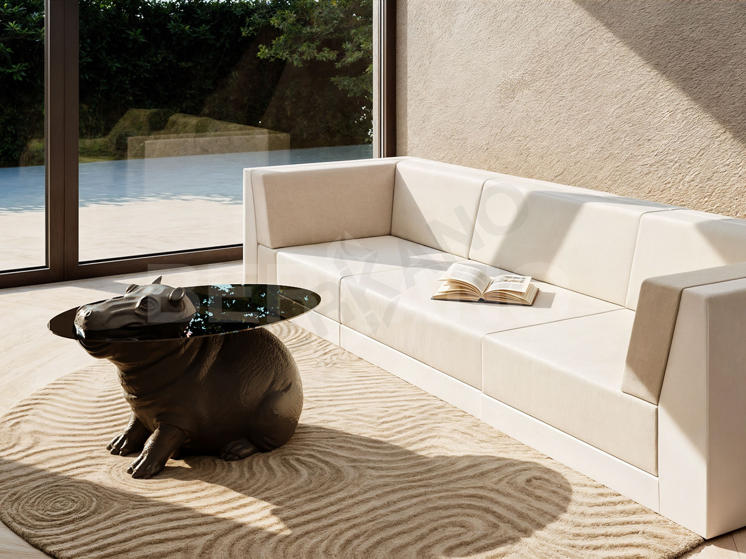 Стол HIPPO цвета черный гранит - фото 2