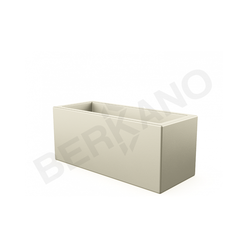 Кашпо Cubric 26*60 бежевого цвета - фото 1