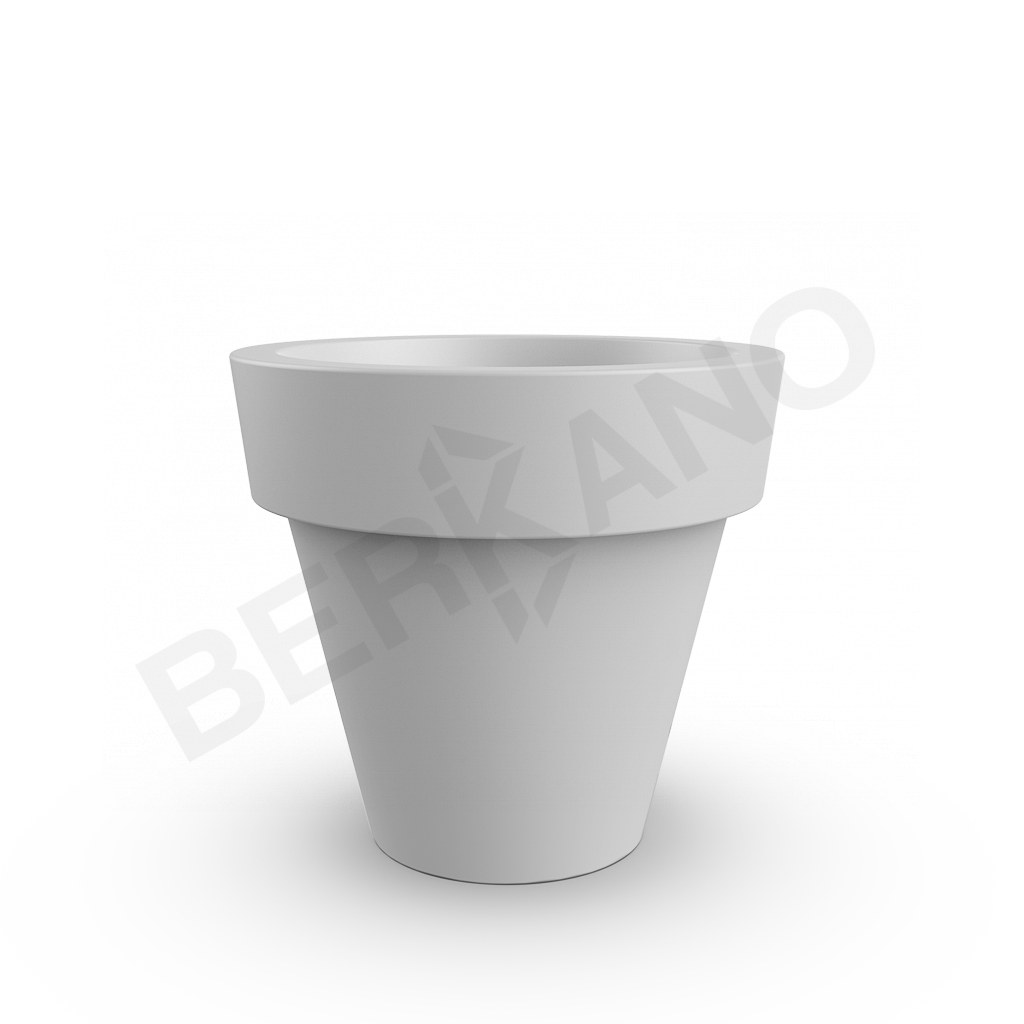 Кашпо classic 120 белого цвета - фото 1