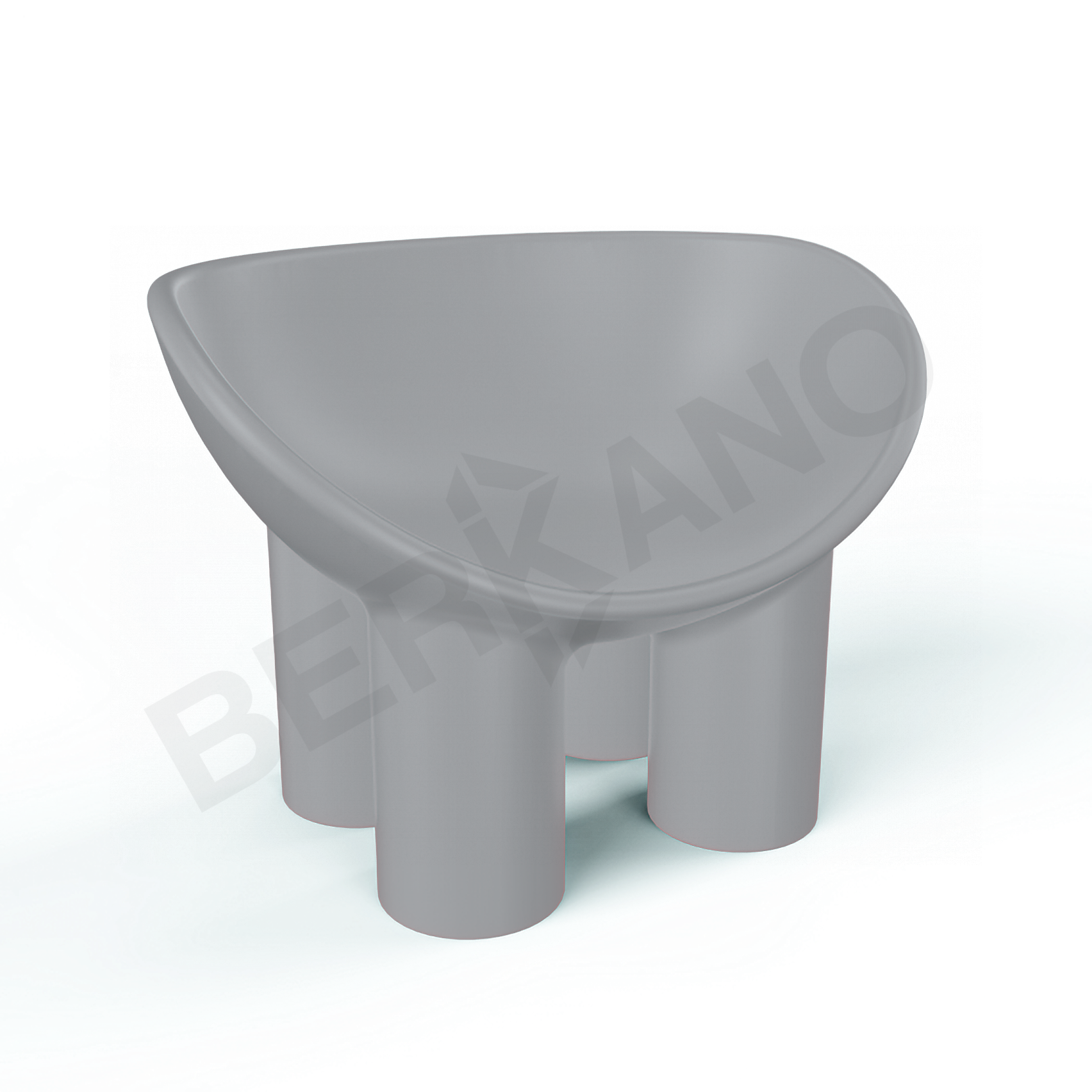 Кресло SLON серого цвета - фото 1