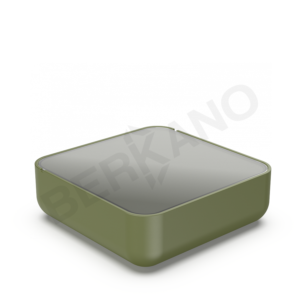 Стол Grace с стеклом темно-зеленого цвета - фото 1