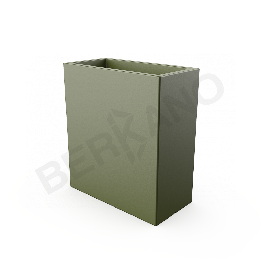 Кашпо Cubric 90*80 DB темно-зеленого цвета - фото 1