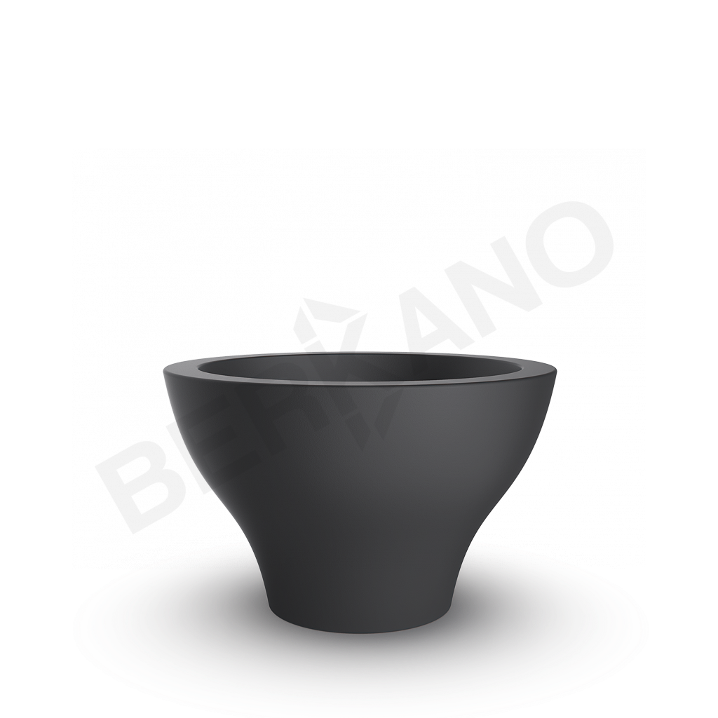 Кашпо Vetro 40 DB графитового цвета - фото 1
