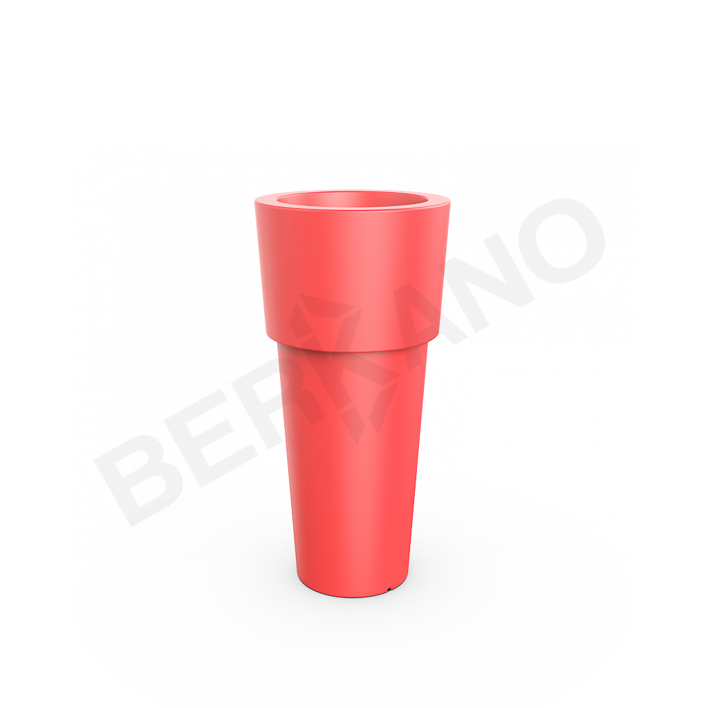 Кашпо Ray 100 DB красного цвета - фото 1