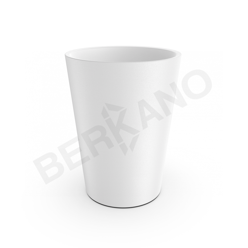 Кашпо Bloom 67 DB белого цвета - фото 1