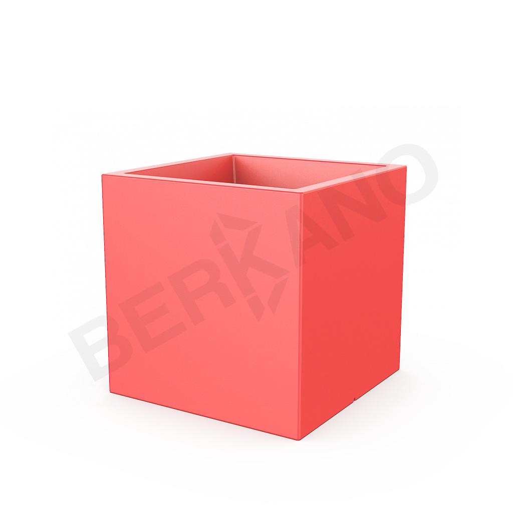 Кашпо Quarter 70 красного цвета - фото 1