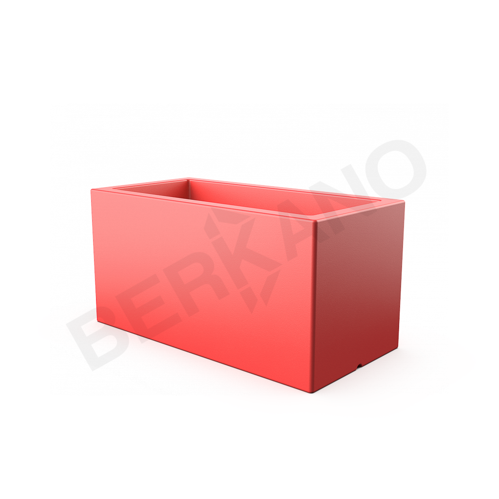 Кашпо Cubric 80*40 красного цвета - фото 1