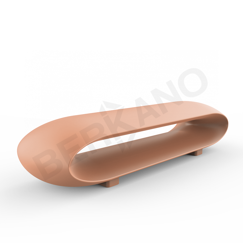 Скамейка Hoop терракотового цвета - фото 1